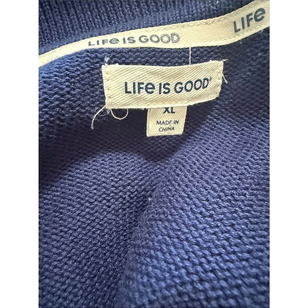 Life is good long sleeve sweater